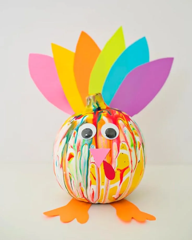 We have decided to include this in our Thanksgiving crafts, as pumpkins are not only for Halloween! Grab your squeeze paints and watch as the colors swirl in unison, making it a relaxing activity for this winter season. Click here to learn how to make the Squeeze Paint Pumpkin.