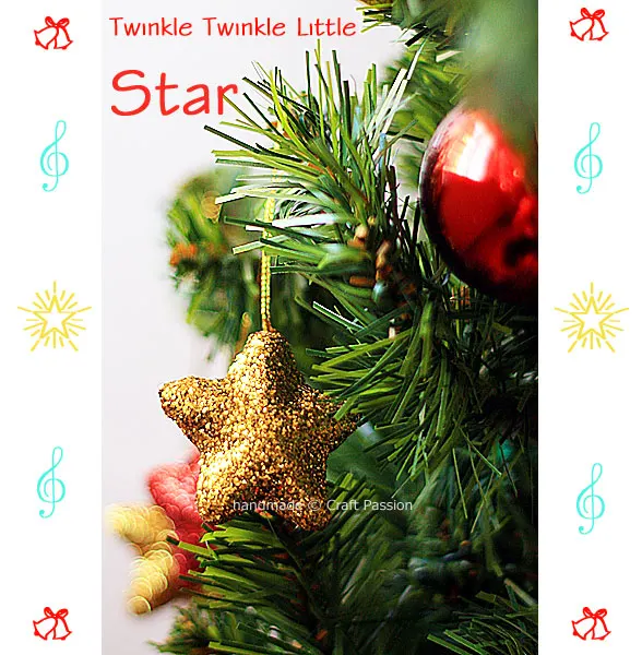 diy glitter star