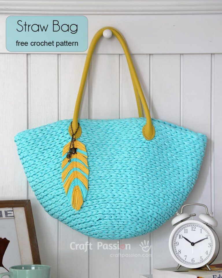free straw bag crochet pattern that you can make it yourself