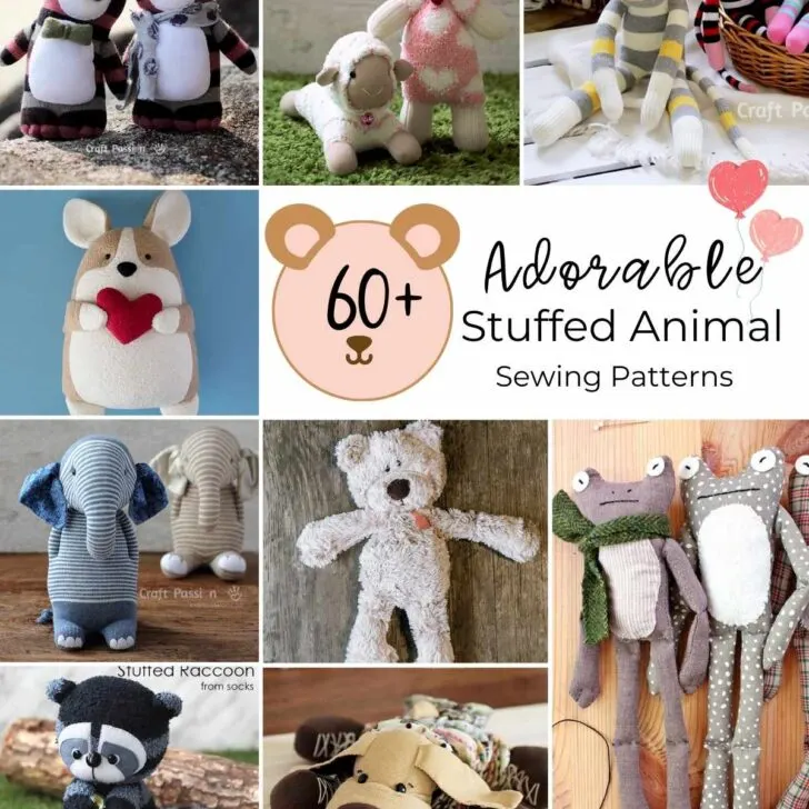 66 Adorable Stuffed Animal Sewing Patterns