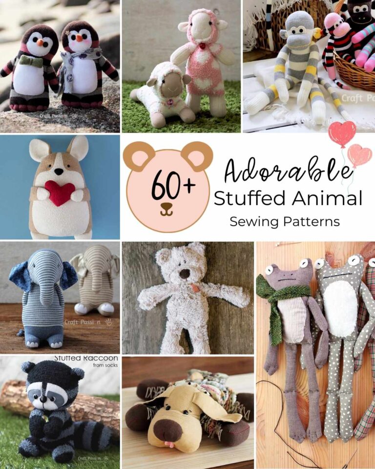 DIY heartfelt handmade gifts with this curated collection of adorable stuffed animal sewing patterns—completely free and irresistibly charming!