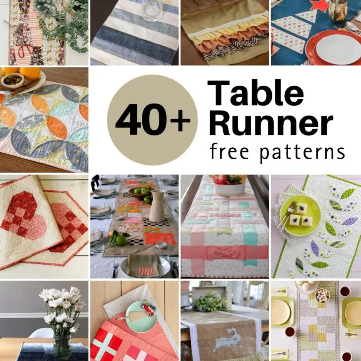 42 Table Runner Patterns For Home Decor