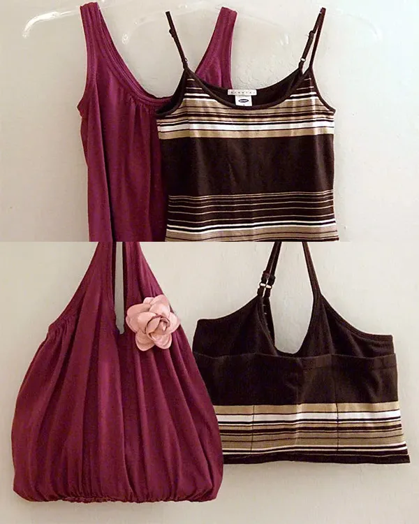how to sew tank top tote bag