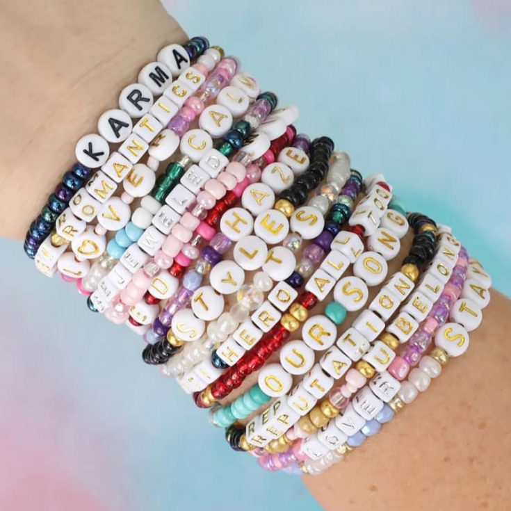 Going to a Taylor Swift Eras Tour concert soon? Check out this page for over 250 taylor swift bracelet ideas. With popular song titles and lyrics, your new friends at the concert would love to trade bracelets with you.