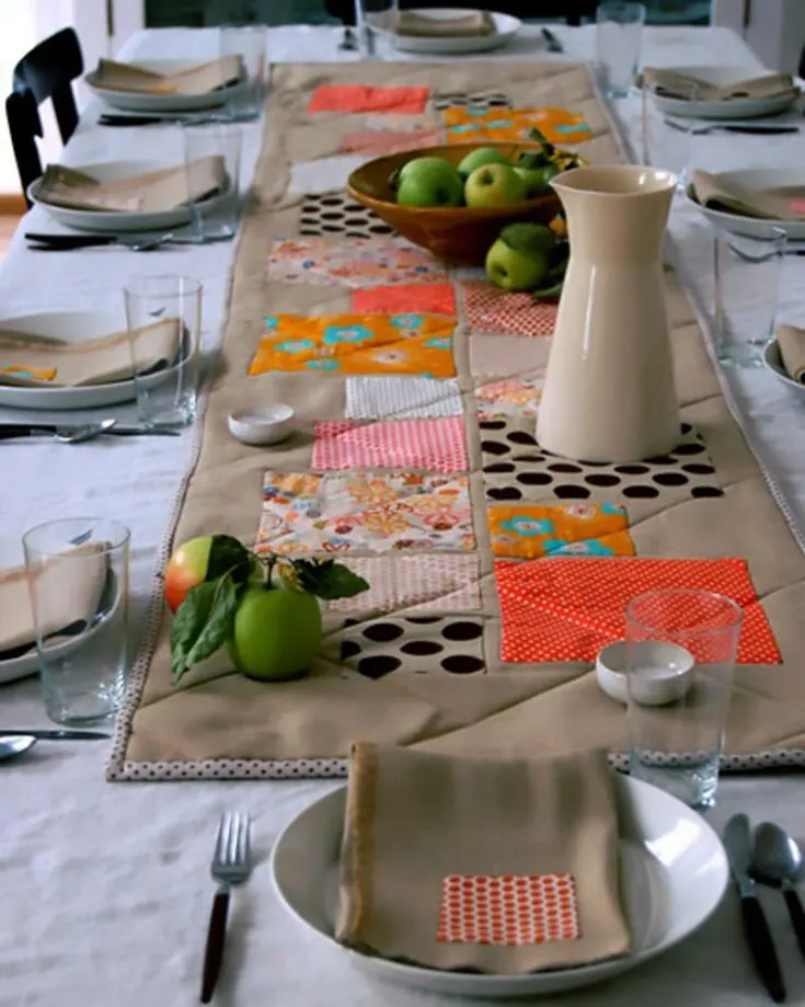 Quilt a glamorous runner that is extra thick and soft for your tabletop with this tutorial! It's also functional as a hot pad that runs the length of your table. Perfect for Thanksgiving or any occasion. Learn how to make it by clicking the link below.&nbsp; Table runner size: 20" x 92"