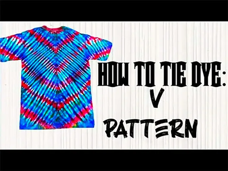 Image for How-To Tie Dye a Chevron Pattern