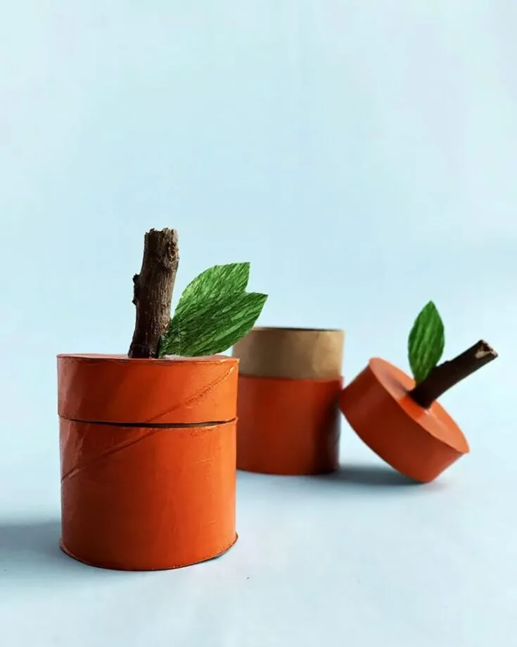 We have never seen pumpkins come in this shape, have you? Regardless, they are easy to make and add a unique touch to your decor! Teach your kids about recycling while decorating your house with lovely Fall decor.