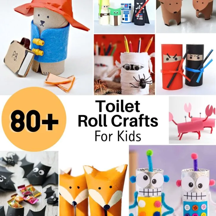 Calling all kid-crafters! Here is an extensive list of free toilet paper roll crafts for you to try. From cute animal designs to your favorite characters.