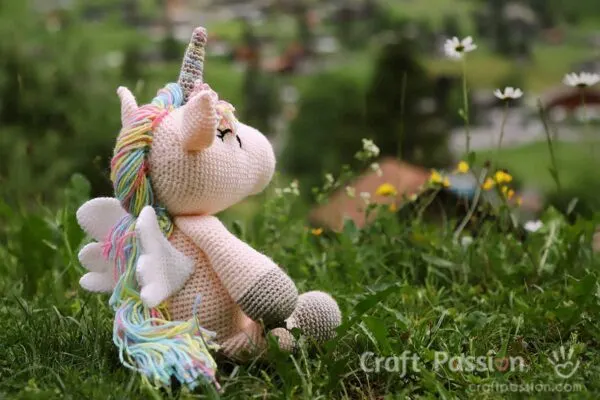 crochet winged unicorn amigurumi