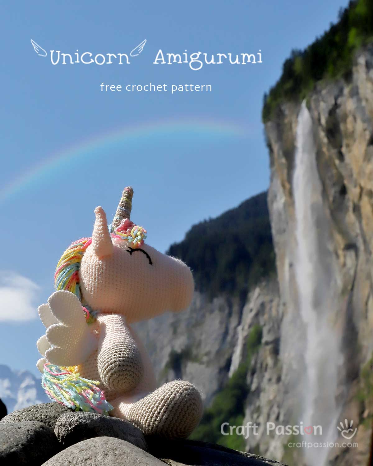 unicorn waterfall 1200 winged unicorn amigurumi pattern