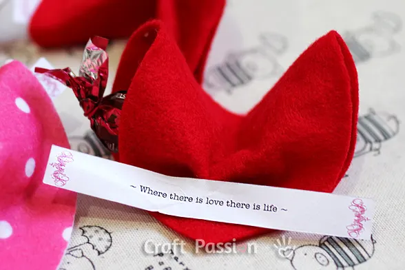valentine fortune cookie