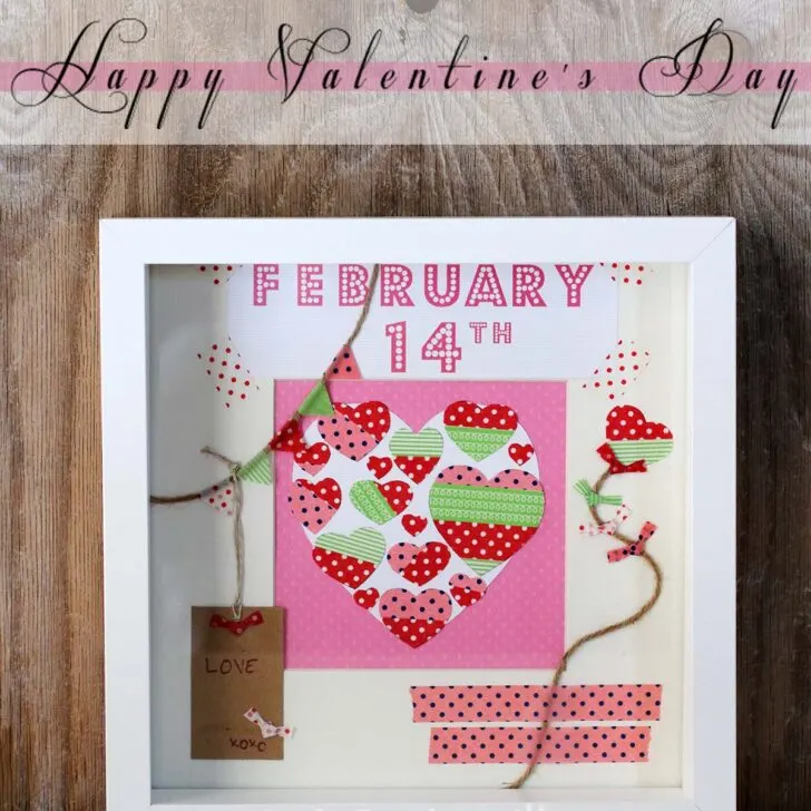 Come with free template, just download it and print it on your plain card-stock and you are good to create a pretty pinkish Valentines Paper Hearts Display.
