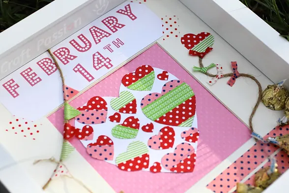 diy valentine scrapbook washi tape