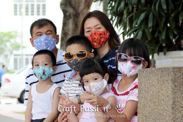 face mask in 4 sizes