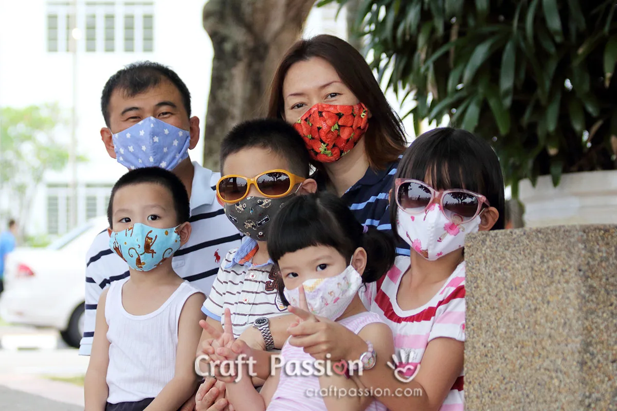 face mask in 4 sizes