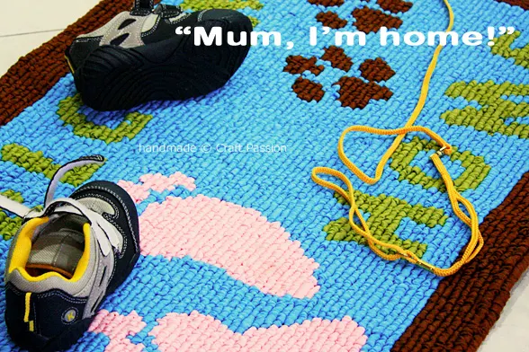 how to locker hook rug