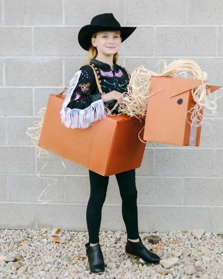 Saddle up as we grab the reigns and take charge of Halloween on the old town roads! Transform your kid into a cowboy or cowgirl, and watch them get ready to ride into the action!