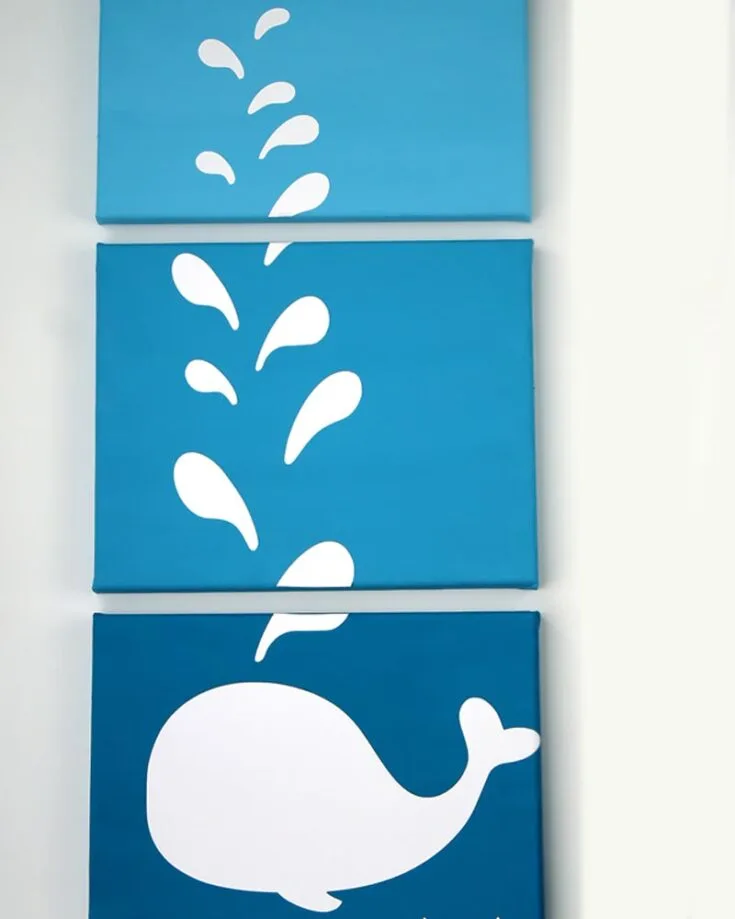 What better way to make your nursery rhymes and bedtime stories come true? Try out this DIY Whale Nursery Painting to grant your kids a sweet and sound night's rest!