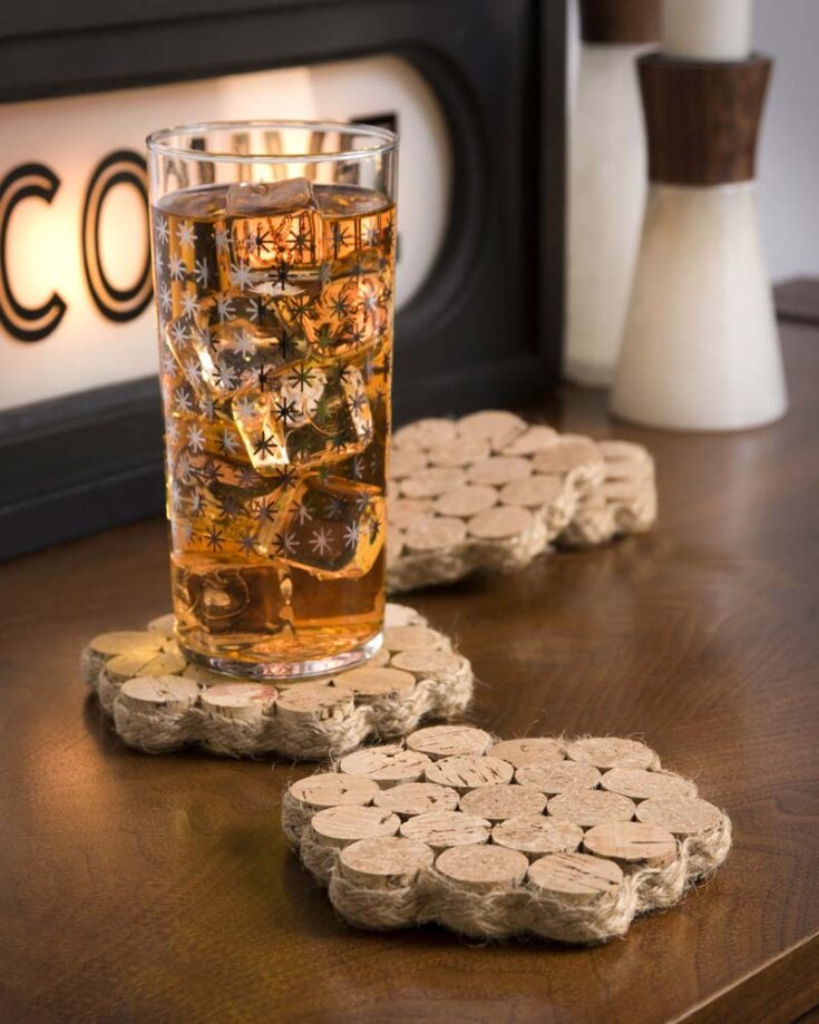These wine cork coasters are a great way to repurpose corks to make something functional and unique. Not only are they a great way to be sustainable, but these coasters add a rustic, personalized touch to your space. Learn how to make coasters by clicking the link below.