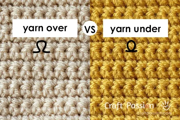 single crochet yo vs yu