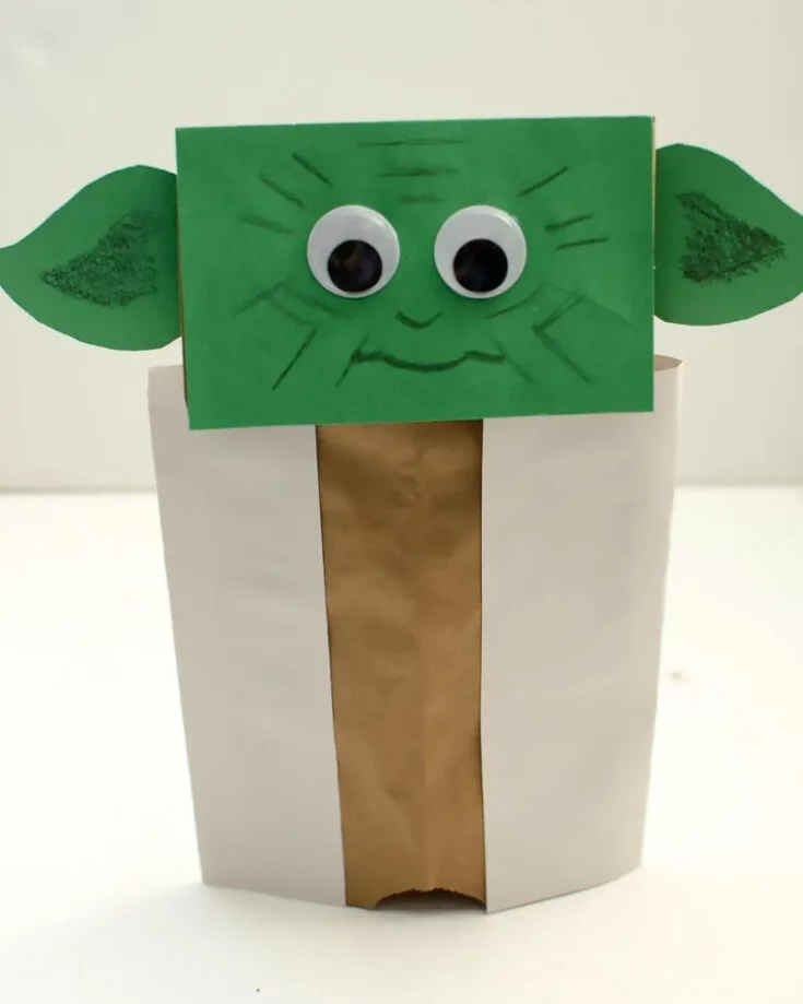 This is for you if you love the Star Wars series like us. It only requires a paper bag, which you probably have at home. May the crafting force be with you!